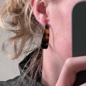 Tortoise Shell Hoops